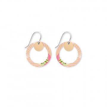 Earrings | Small Outline Circle Drop Earrings | Kirsten Katz | Blossom